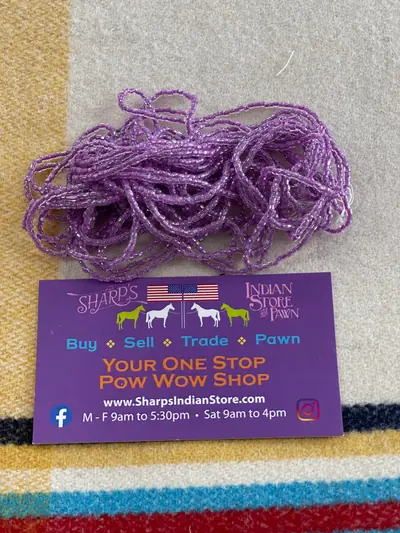 9/0 TRI CUT 3797 CRYSTAL COLOR LINED LILIAC LUSTER
