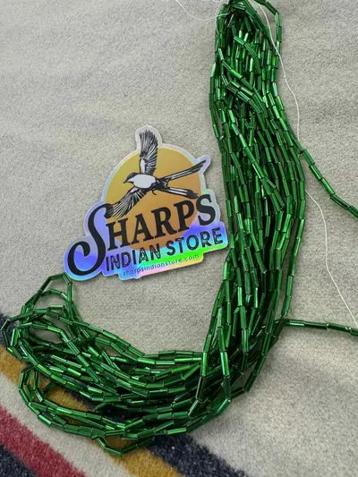 Size 3 Bugle Beads #484 Green