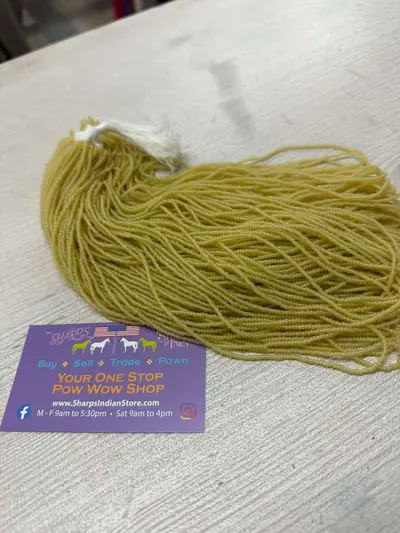 11/0 Seed Bead #6620 Solgel Greasy Yellow