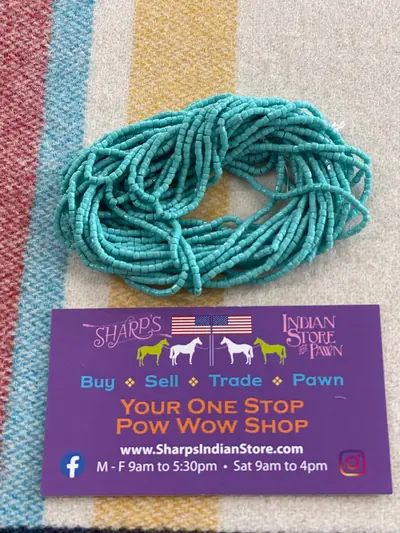9/0 TRI CUT 185 OPAQUE TURQUOISE GREEN
