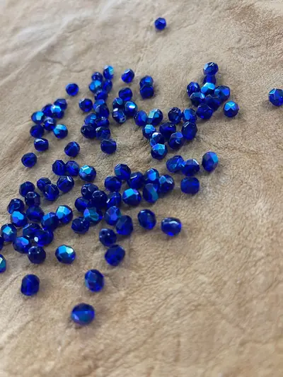 6MM FACETED GLASS 578 COBALT AB
