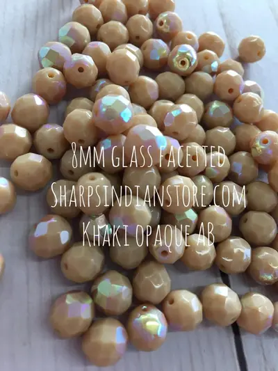 8MM OPAQUE BEIGE AB