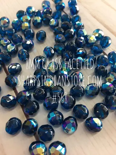 8MM GLASS FC568 MONTANA BLUE AB