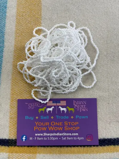 10/0 SEED BEAD 10SB512 OPAQUE WHITE AB