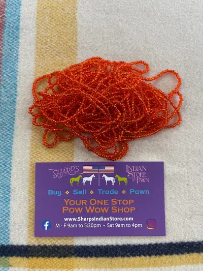 10/0 SEED BEAD 10SB434 SILVER LINED ORANGE