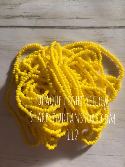 10/0 SEED BEAD 10SB122 OPAQUE LIGHT YELLOW
