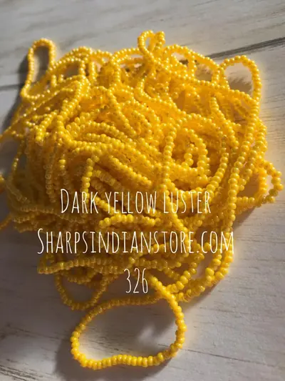10/0 SEED BEAD 10SB326 DARK YELLOW LUSTER
