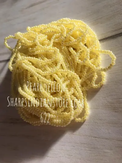 10/0 SEED BEAD 10SB622 PALE YELLOW LUSTER