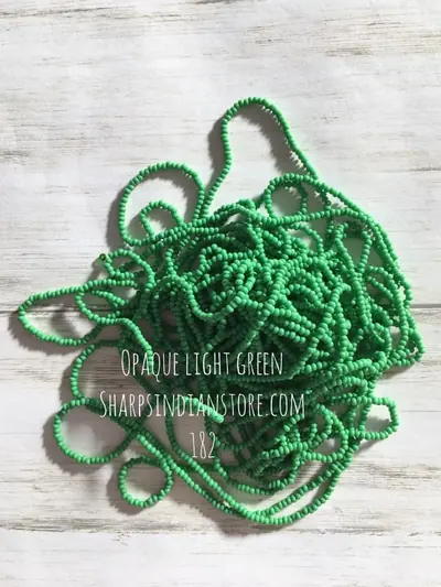 10/0 SEED BEAD 10SB182 OPAQUE LIGHT GREEN