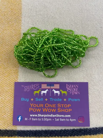 10/0 SEED BEAD 10SB482 SILVER LINED LIGHT GREEN