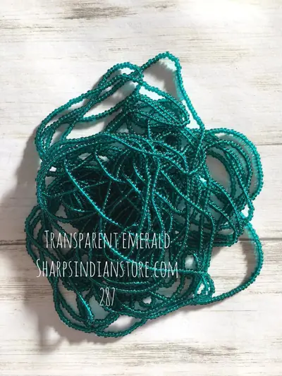 10/0 SEED BEAD 10SB287 TRANSPARENT EMERALD GREEN