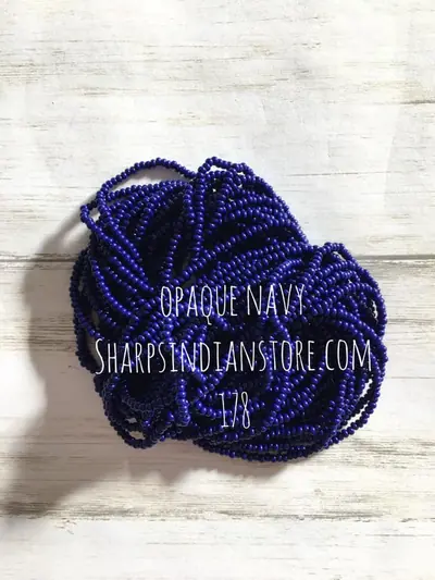 10/0 SEED BEAD 10SB178 OPAQUE NAVY BLUE