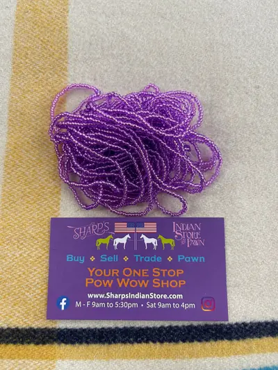 10/0 SEED BEAD 10SB498-YR SILVER LINED DYED AMETHYST