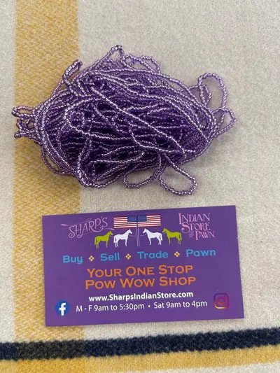 10/0 SEED BEAD 10SB495-SY SILVER LINED COATED AMETHYST