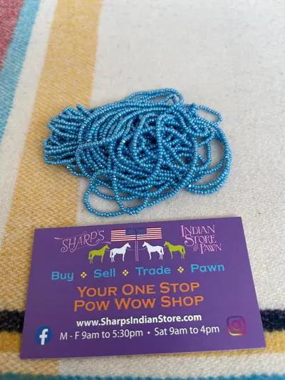 11/0 CUT BEAD 365 DARK TURQUOISE BLUE LUSTER