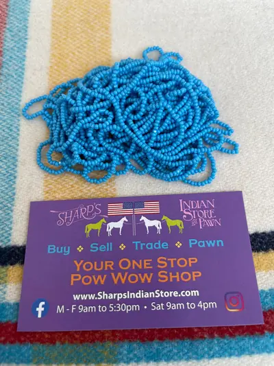 11/0 CUT BEAD 165 OPAQUE DARK TURQUOISE BLUE