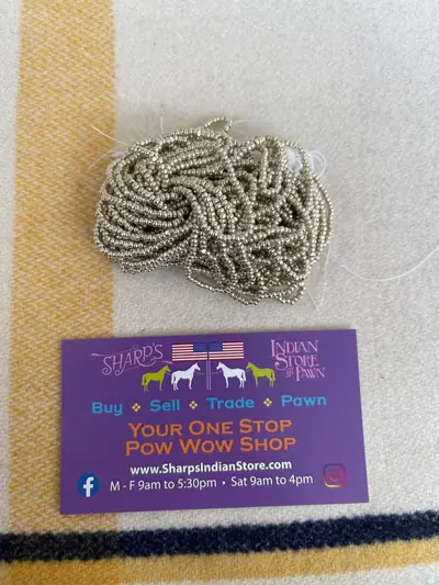 11/0 CUT BEAD 812-C METALLIC SILVER