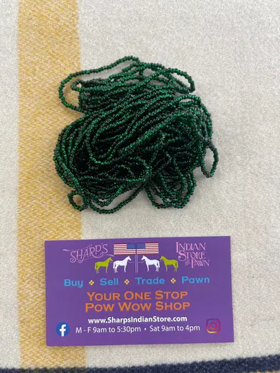 11 SEED 11SB488 DK GREEN SILVER LINED
