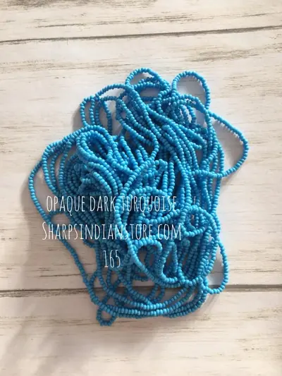 11 SEED BEAD 11SB165 OPQ DARK TURQUOISE