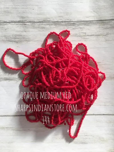11 SEED 11SB144 OPAQUE MEDIUM RED
