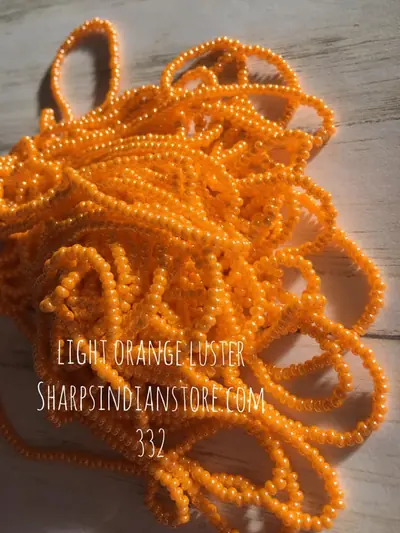 11 SEED 11SB332 LIGHT ORANGE LUSTER