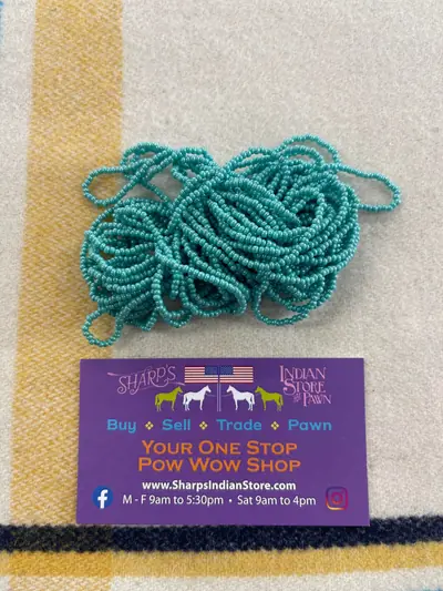 11 SEED 11SB385 TURQUOISE GREEN LUSTER