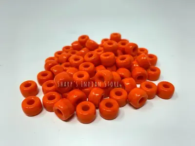 9MM ORANGE CROW BEAD