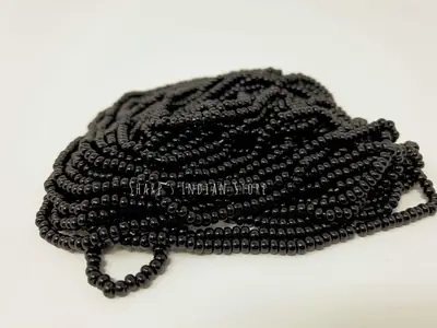 8/0 SEED BEAD #109 OPAQUE BLACK