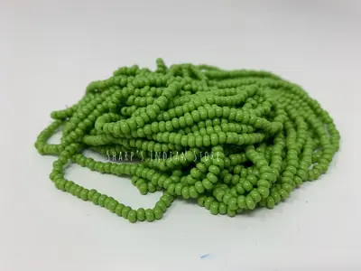 8/0 SEED BEAD #182 OPAQUE GREEN