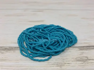 13 CUT 164 OPAQUE TURQUOISE BLUE