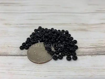 5/0 SEED BEAD BLACK