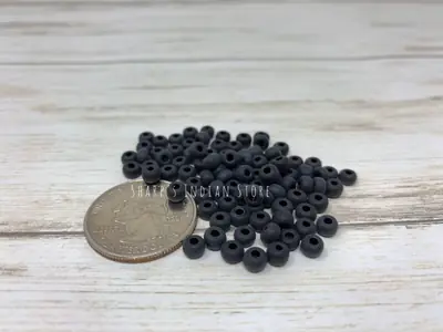5/0 SEED BEAD MATTE BLACK