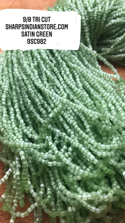 9/0 TRI CUT 982 SATIN GREEN