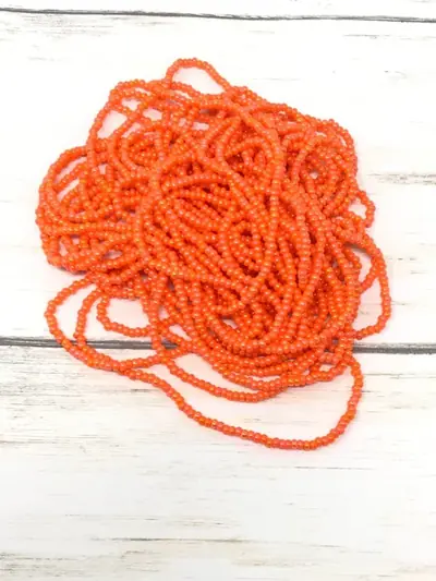 10/0 SEED BEAD 10SB534 MEDIUM ORANGE AB