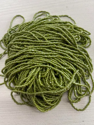 11/0 Cut 11SB383-0C Olive Green Luster
