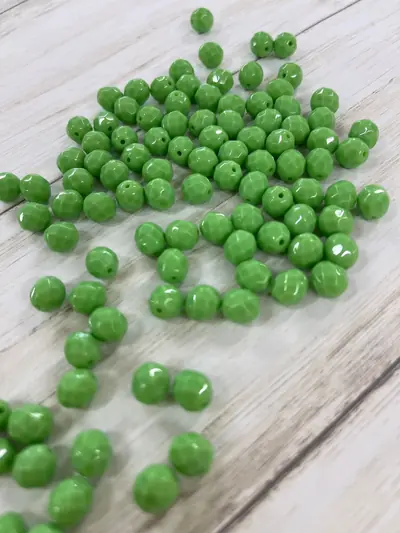 8MM #180-1 OPAQUE LIGHT GREEN