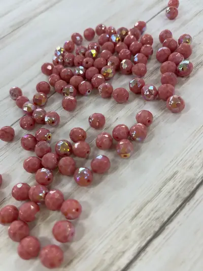 8MM #593 OPAQUE PINK AB