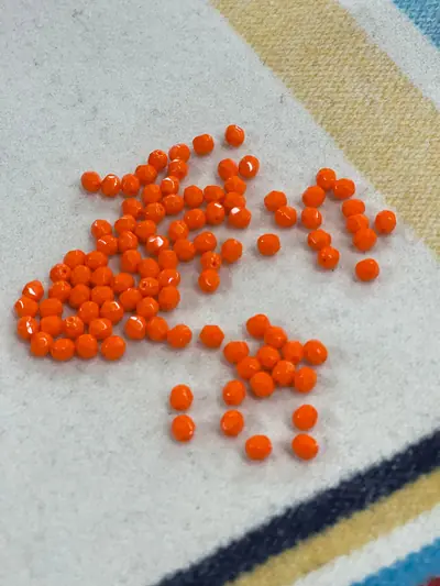 6MM #134 Opaque Orange