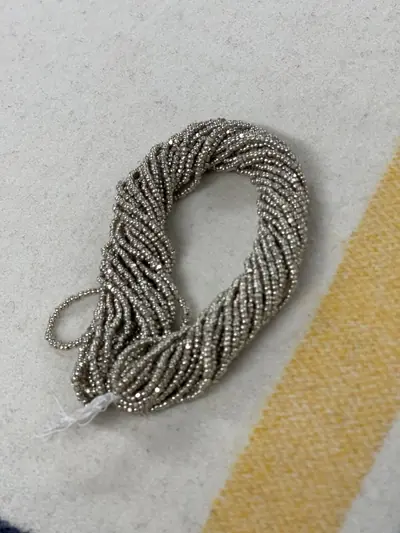 11/0 CUT BEADS #815-C COATED NICKLE SILVER