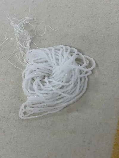 11/0 CUT BEADS #210 OPAL WHITE
