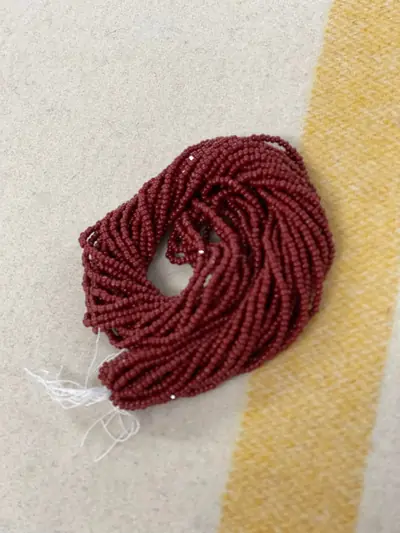 11/0 CUT BEADS #154-C OPAQUE BROWN