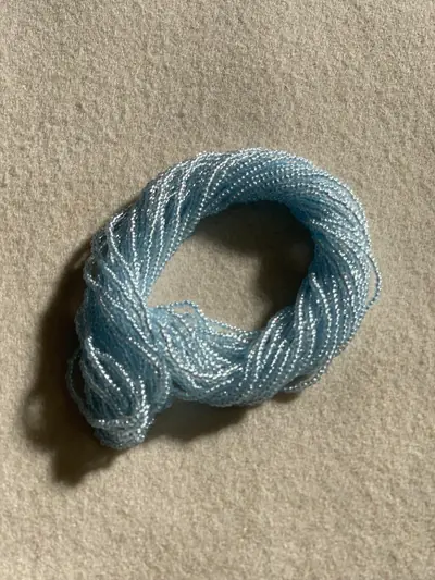 10/0 SEED BEAD #672-LP PASTEL PEARL LINED SAPPHIRE