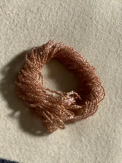 10/0 SEED BEAD #7212 COPPER LINED CRYSTAL