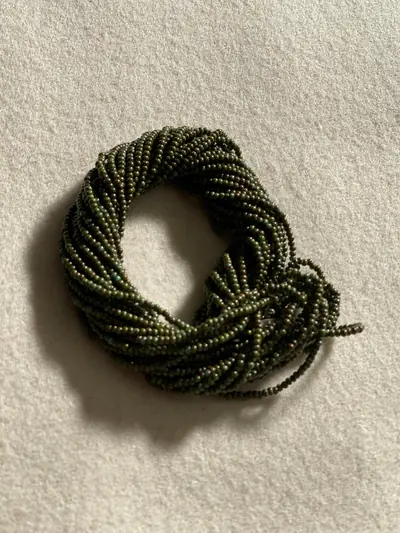 10/0 SEED BEAD #165-52 TURQUOISE TRAVERTINE