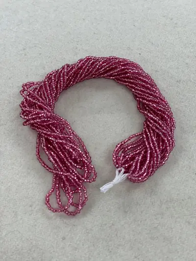 11 SEED 11SB444-DY DYED RUBY SILVERLINED