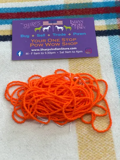 12/0 SEED BEAD #134 OPAQUE DARK ORANGE