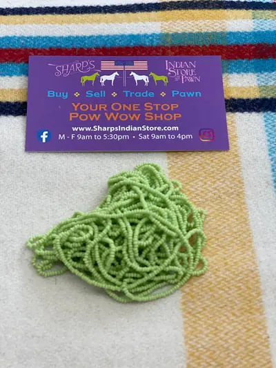 12/0 SEED BEAD #180 LIME