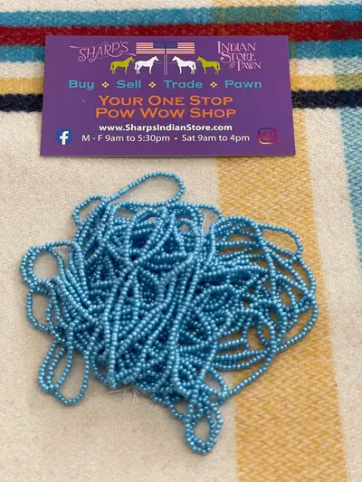 12/0 SEED BEAD #365 TURQUOISE LUSTER