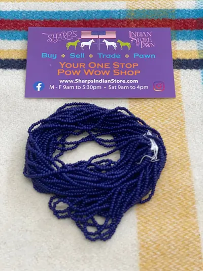 12/0 SEED BEAD #179 DEEP BLUE OPAQUE