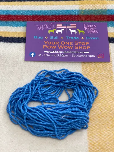 12/0 SEED BEAD #166 OPAQUE TURQUOISE BLUE